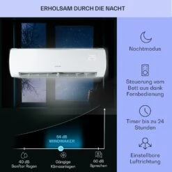 Windwaker Eco Split-Klimaanlage 9.000 BTU/2,7 KW Luftdurchsatz 610 M³/h Max. A++ -Outdoor Grills Verkaufsgeschäft 10033600 de 0004 usp