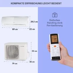 Windwaker Eco Split-Klimaanlage 9.000 BTU/2,7 KW Luftdurchsatz 610 M³/h Max. A++ -Outdoor Grills Verkaufsgeschäft 10033600 de 0006 usp
