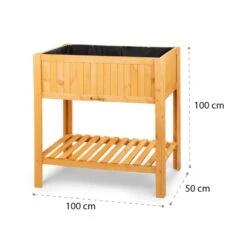 Altiplano Cubic Hochbeet 100 X 100 X 50 Kiefer Gartenvlies ErgoGrow -Outdoor Grills Verkaufsgeschäft 10033605 yy 0009 logo Blumfeldt Altiplano Cubic Hochbeet 100x100x50