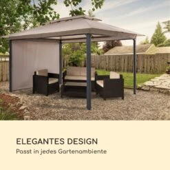 Grandezza Cortina Gartenpavillon 3x4m 4 Seitenteile Beige -Outdoor Grills Verkaufsgeschäft 10033608 de 0006 logo