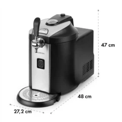 Beerkules Bierzapfanlage 5l Fässer Kompressor 120W Cooling: 4h -Outdoor Grills Verkaufsgeschäft 10033689 yy 0011 logo Klarstein Beerkules Bierzapfanlage schwarz