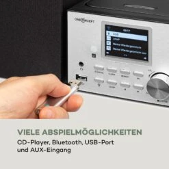 Streamo Stereoanlage Mit Internetradio WLAN DAB+ UKW CD-Player BT Silber 18 Streamo Stereoanlage Mit Internetradio WLAN DAB+ UKW CD-Player BT Silber -Outdoor Grills Verkaufsgeschäft 10033706 de 0007 logo