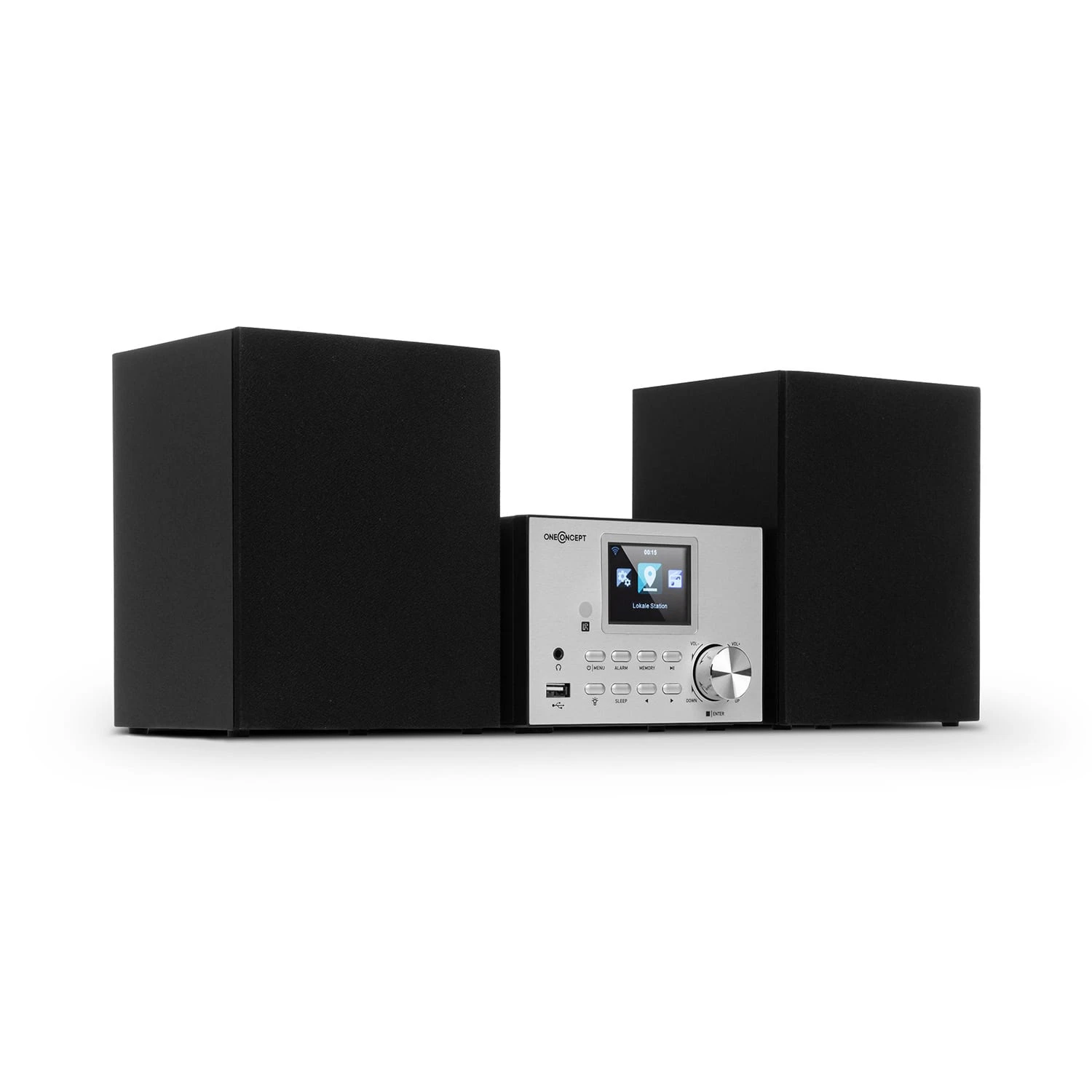 Streamo Stereoanlage Mit Internetradio WLAN DAB+ UKW CD-Player BT Silber 1 Streamo Stereoanlage Mit Internetradio WLAN DAB+ UKW CD-Player BT Silber