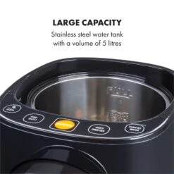 Hot Spring Plus Heißwasserspender 5l Edelstahl-Wassertank 45-95 °C -Outdoor Grills Verkaufsgeschäft 10033753 yy 0005 logo Klarstein Hot Spring Heisswasserspender schwarz