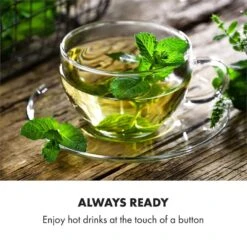 Hot Spring Plus Heißwasserspender 5l Edelstahl-Wassertank 45-95 °C -Outdoor Grills Verkaufsgeschäft 10033753 yy 0008 logo Klarstein Hot Spring Heisswasserspender schwarz