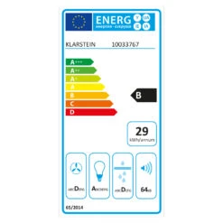 Laurel 60 Dunstabzugshaube 60cm Abluft: 350 M³/h LED Touch Weiß -Outdoor Grills Verkaufsgeschäft 10033767 energy label