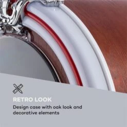 Graceland DAB Jukebox BT CD Vinyl DAB+/UKW USB SD AUX-IN LED-Light -Outdoor Grills Verkaufsgeschäft 10033773 yy 0007 logo auna Graceland DAB Jukebox Holzoptik