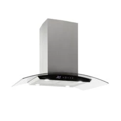 Colette Dunstabzugshaube 90cm 600m³/h EEK A Edelstahl Silber