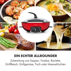 Szechuan Hot Pot Und Grillplatte 5l Vol. 1350 W, 600 W Rot -Outdoor Grills Verkaufsgeschäft 10033779 de 0005 logo