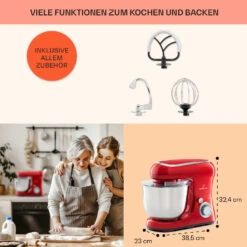 Bella Pico 2G Küchenmaschine 1300W 1,7PS 6 Stufen 5 Liter -Outdoor Grills Verkaufsgeschäft 10033801 de 0005 usp