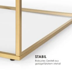 White Pearl II Couchtisch 81,5x35x81,5cm (BxHxT) Marmor Gold / Weiß -Outdoor Grills Verkaufsgeschäft 10034017 de 0005 logo