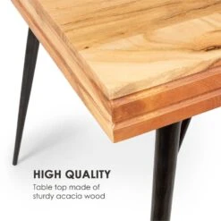 Vantor Esstisch Akazienholz Eisengestell 175 X 78 X 80 Cm Holz -Outdoor Grills Verkaufsgeschäft 10034035 yy 0003 logo Besoa Vantor Esstisch 175x78x80 cm