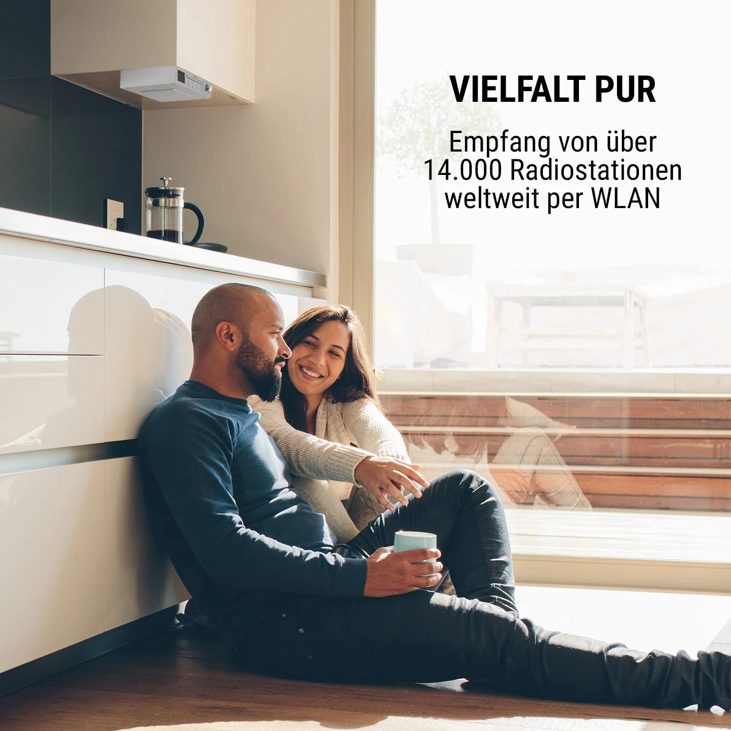 Streamo Chef Küchenradio CD-Player BT 2,4"HCC Display Silber 2 Streamo Chef Küchenradio CD-Player BT 2,4"HCC Display Silber – Bild 2