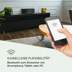 Streamo CD Internetradio 2x10W WLAN DAB+ UKW CD-Player BT Schwarz -Outdoor Grills Verkaufsgeschäft 10034055 de 0005 logo