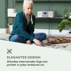 Streamo CD Internetradio 2x10W WLAN DAB+ UKW CD-Player BT Weiß -Outdoor Grills Verkaufsgeschäft 10034056 de 0003 logo