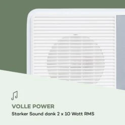 Streamo CD Internetradio 2x10W WLAN DAB+ UKW CD-Player BT Weiß -Outdoor Grills Verkaufsgeschäft 10034056 de 0007 logo