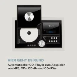 Stereo Sonic DAB+ Stereoanlage, DAB+, CD-Player, USB, BT, Schwarz -Outdoor Grills Verkaufsgeschäft 10034086 de 0007 logo