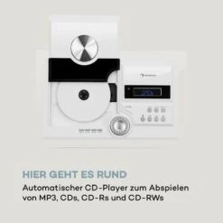 Stereo Sonic DAB+ Stereoanlage, DAB+, CD-Player, USB, BT, Weiß -Outdoor Grills Verkaufsgeschäft 10034087 de 0007 logo