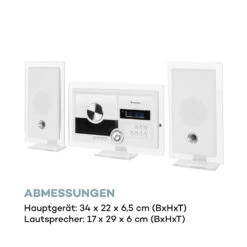 Stereo Sonic DAB+ Stereoanlage, DAB+, CD-Player, USB, BT, Weiß -Outdoor Grills Verkaufsgeschäft 10034087 de 0010 logo