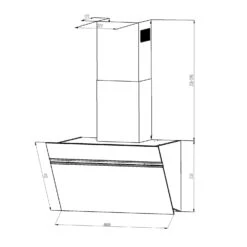 Alina Dunstabzugshaube 600 M³/h LED-Display Ambientelicht Glasfront -Outdoor Grills Verkaufsgeschäft 10034105 yy 0009 logo