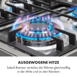 Ignito 4 Zonen Gaskochfeld 4-flammig Sabaf-Brenner Edelstahl Silber -Outdoor Grills Verkaufsgeschäft 10034110 de 0003 logo