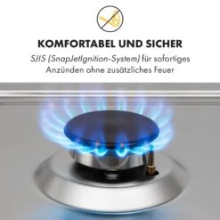 Ignito 4 Zonen Gaskochfeld 4-flammig Sabaf-Brenner Edelstahl Silber -Outdoor Grills Verkaufsgeschäft 10034110 de 0005 logo