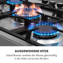 Ignito 5 Zonen Gaskochfeld 5-flammig Sabaf-Brenner Edelstahl Silber -Outdoor Grills Verkaufsgeschäft 10034111 de 0003 logo