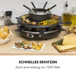 Fonduelette Raclette Und Fondue 1350W 1 Liter 38 Cm Ø Für 8 Personen -Outdoor Grills Verkaufsgeschäft 10034138 de 0005 logo