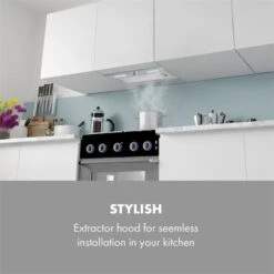 Simplica Dunstabzugshaube Einbau 52cm Abluft: 400 M³/h LED Edelstahl -Outdoor Grills Verkaufsgeschäft 10034255 yy 0003 logo Klarstein Simplica Dunstabzugshaube 52cm Edelstahl