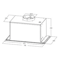 Simplica Dunstabzugshaube Einbau 70cm Abluft: 400 M³/h LED Edelstahl -Outdoor Grills Verkaufsgeschäft 10034256 yy 0009 logo Klarstein Simplica Dunstabzugshaube 70cm Edelstahl