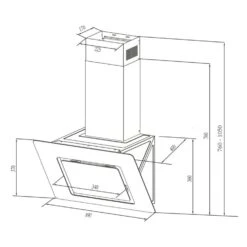 Sofia 90 Dunstabzugshaube Kopffrei 300 M³/h Touch-Control Glasfront -Outdoor Grills Verkaufsgeschäft 10034261 yy 0010 logo Klarstein Sofia 90 Dunstabzugshaube 90cm weiss