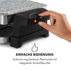 Sirloin Raclette 1500W Aluminium / Stein 8 Personen Kontroll-LED -Outdoor Grills Verkaufsgeschäft 10034275 de 0007 logo