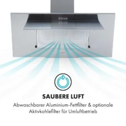 Athena 90 Dunstabzugshaube 90cm 300m³/h 69W Edelstahl -Outdoor Grills Verkaufsgeschäft 10034395 de 0004 logo