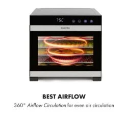 Flavour Dry Dörrautomat Temperatur: 35 - 75 °C Digitaler Thermostat -Outdoor Grills Verkaufsgeschäft 10034423 yy 0004 logo Klarstein Flavour Dry Doerrautomat schwarz