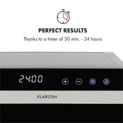 Flavour Dry Dörrautomat Temperatur: 35 - 75 °C Digitaler Thermostat -Outdoor Grills Verkaufsgeschäft 10034423 yy 0006 logo Klarstein Flavour Dry Doerrautomat schwarz