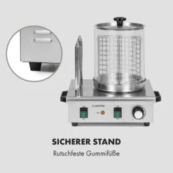 Wurstfabrik Pro 550 Hot Dog Maker 550W 2 Spieße 5L 30-100°C Edelstahl -Outdoor Grills Verkaufsgeschäft 10034453 de 0008 logo