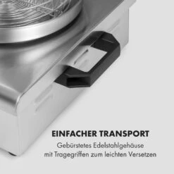 Wurstfabrik 600 Hot Dog Maker 600W 3 Spieße 5L 30-100°C Glas Edelstahl -Outdoor Grills Verkaufsgeschäft 10034454 de 0007 logo