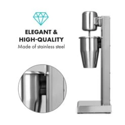 Kraftpaket Milchshake-Mixer Proteinshake 80W Edelstahl Silber -Outdoor Grills Verkaufsgeschäft 10034456 yy 0007 logo Klarstein Kraftpaket Pro Milchshake Mixer 80W