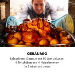 Masterchef 60 Mini-Backofen 60l 2000W 100-230 °C Timer Schwarz -Outdoor Grills Verkaufsgeschäft 10034498 de 0004 logo