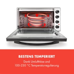Masterchef 60 Mini-Backofen 60l 2000W 100-230 °C Timer Silber -Outdoor Grills Verkaufsgeschäft 10034499 de 0003 logo