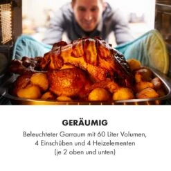 Masterchef 60 Mini-Backofen 60l 2000W 100-230 °C Timer Silber -Outdoor Grills Verkaufsgeschäft 10034499 de 0004 logo