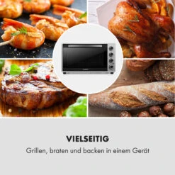 Masterchef 60 Mini-Backofen 60l 2000W 100-230 °C Timer Silber -Outdoor Grills Verkaufsgeschäft 10034499 de 0007 logo