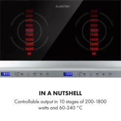 Cucinata Induktionskochfeld 3100W 10 Leistungsstufen 200-1300W -Outdoor Grills Verkaufsgeschäft 10034503 yy 0004 logo Klarstein Cucinata Induktionskochfeld 3100 W