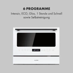 Azuria Geschirrspülmaschine 1380W 6,5L 6 Gedecke Schwarze Glasfront -Outdoor Grills Verkaufsgeschäft 10034510 de 0005 logo