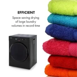 Jet Set Mini-Wäschetrockner Ablufttrockner 1020W EEK C 3kg 50cm -Outdoor Grills Verkaufsgeschäft 10034512 yy 0005 logo Klarstein Jet Set Waeschetrockner schwarz