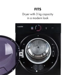 Jet Set Mini-Wäschetrockner Ablufttrockner 1020W EEK C 3kg 50cm -Outdoor Grills Verkaufsgeschäft 10034512 yy 0006 logo Klarstein Jet Set Waeschetrockner schwarz