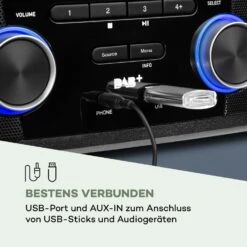 Stockton Micro Stereosystem 20W Max. DAB+ UKW CD-Player BT OLED -Outdoor Grills Verkaufsgeschäft 10034517 de 0007 logo