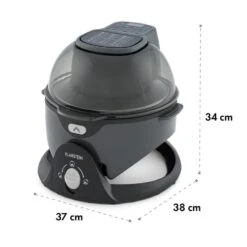VitAir Pommesmaster Heißluftfritteuse 360° 1400W 50-240°C Timer -Outdoor Grills Verkaufsgeschäft 10034529 yy 0011 logo Klarstein VitAir Swing Heissluftfritteuse schwarz