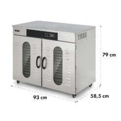 Master Jerky 500 Dörrautomat 3000W 40-90 °C 24h-Timer Edelstahl Silber -Outdoor Grills Verkaufsgeschäft 10034545 yy 0008 dimensions