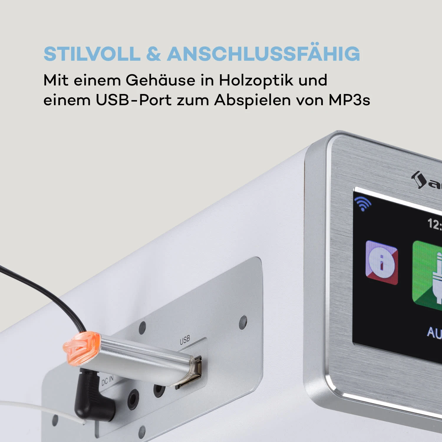 Silver Star Chef Küchenradio 20W Max. CD BT USB Internet/DAB+/UKW Weiß 6 Silver Star Chef Küchenradio 20W Max. CD BT USB Internet/DAB+/UKW Weiß – Bild 6